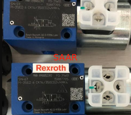 R900052392 Válvula de asiento direccional Rexroth M-3SED6CK14/350CG24N9K4 M-3SED6CK1X/350CG24N9K4 Serie M-3SED6