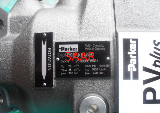 Bombas hidráulicas de pistón de émbolo axial Parker serie PV PV016, PV020, PV023, PV028