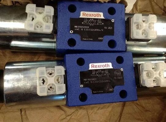 Las válvulas de bobina direccionales de Rexroth R900588201 4WE10E3X/CG24N9K4 4WE10E33/CG24N9K4 operadas directamente con accionamiento de solenoide
