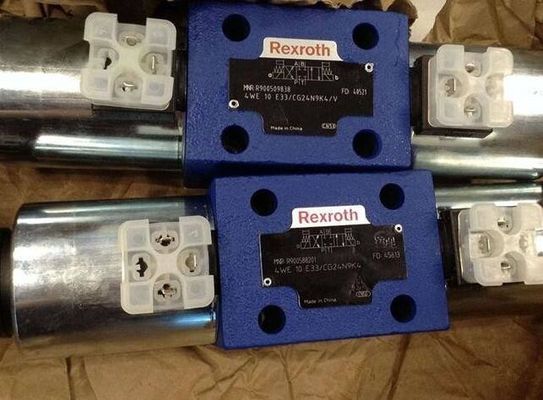 Válvulas direccionales del carrete de Rexroth R900588201 4WE10E3X/CG24N9K4 4WE10E33/CG24N9K4, haber actuado directo, con el solenoide real