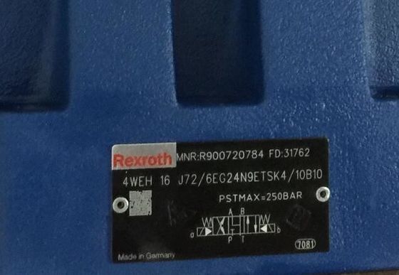 R900720784 4 WEH 16 J 7 X/6 EG. 24N9ETSK4/10B10 4 WEH 16 J impulsión electrohidráulica de la válvula direccional del carrete 72/6 EG. 24N9ETSK4/10B10