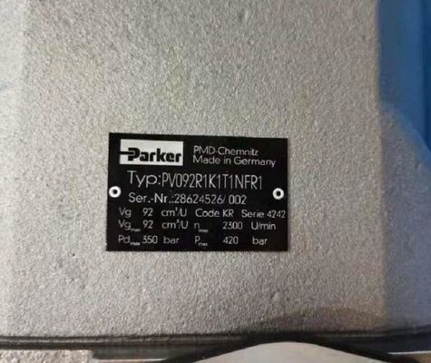 Venta axial de la acción de la bomba de pistón de Parker PV092R1K1T1NFR1