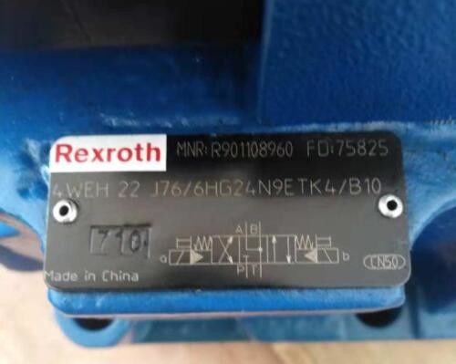 Tipo válvula direccional de R901108960 4WEH22J76/6HG24N9ETK4/B10 4WEH22J7X/6HG24N9ETK4/B10 del carrete de 4WEH22J