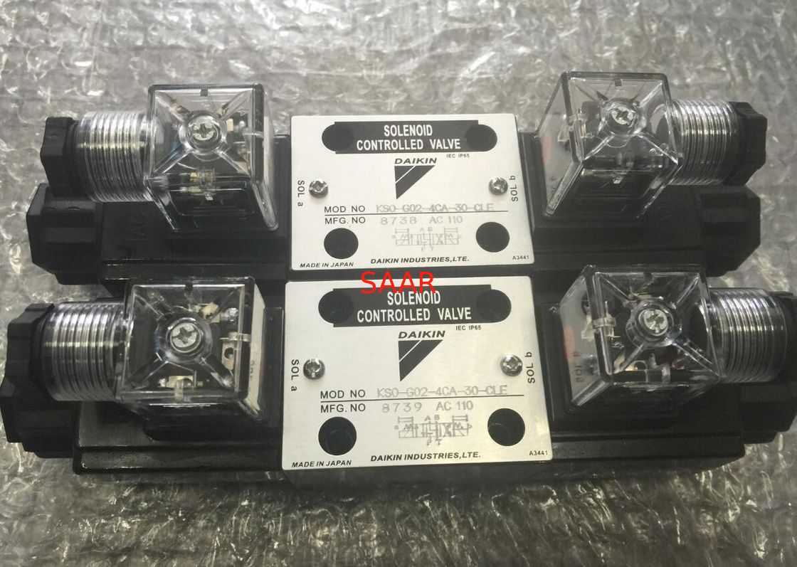 Válvula hidráulica industrial de KSO-G02-2A-2TD-30, KSO-G02-3BA-30 Válvula accionada por solenoide de la serie KSO-G02 de Daikin