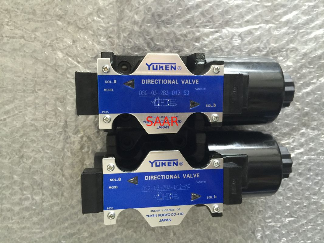 La válvula hidráulica durable de Yuken/actuó serie direccional de las válvulas DSG-03