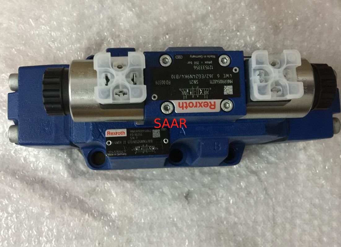 R900950862 H - 4 WEH 22 G 7 X/6 EG. 24N9K4/B10 H - 4 WEH 22 G válvula direccional del carrete 72/6 EG. 24N9K4/B10 con la impulsión electrohidráulica