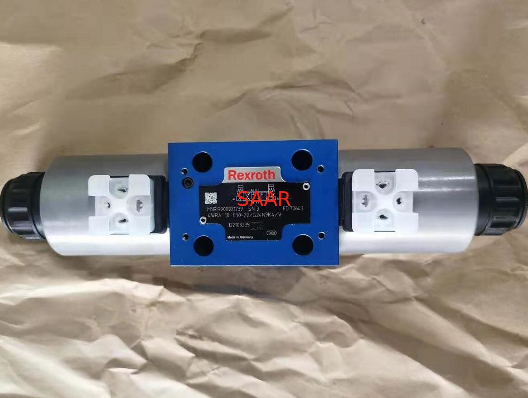 Válvula direccional proporcional de Rexroth R900921739 4WRA10E30-2X/G24N9K4/V 4WRA10E30-22/G24N9K4/V