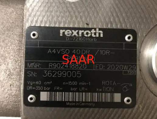 R902418820 A4VSO40DR/10R-PPB13N00 Bombas de pistón de la serie A4VSO40 de Rexroth